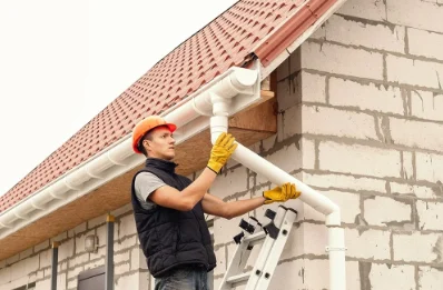 Pose et remplacement de gouttières à Contré